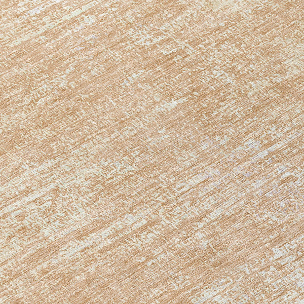 Homeroots 3' Beige Tan And Taupe Abstract Washable Area Rug – Versatile Indoor/Outdoor Decor For Any Space 8' Round Polyester 588776