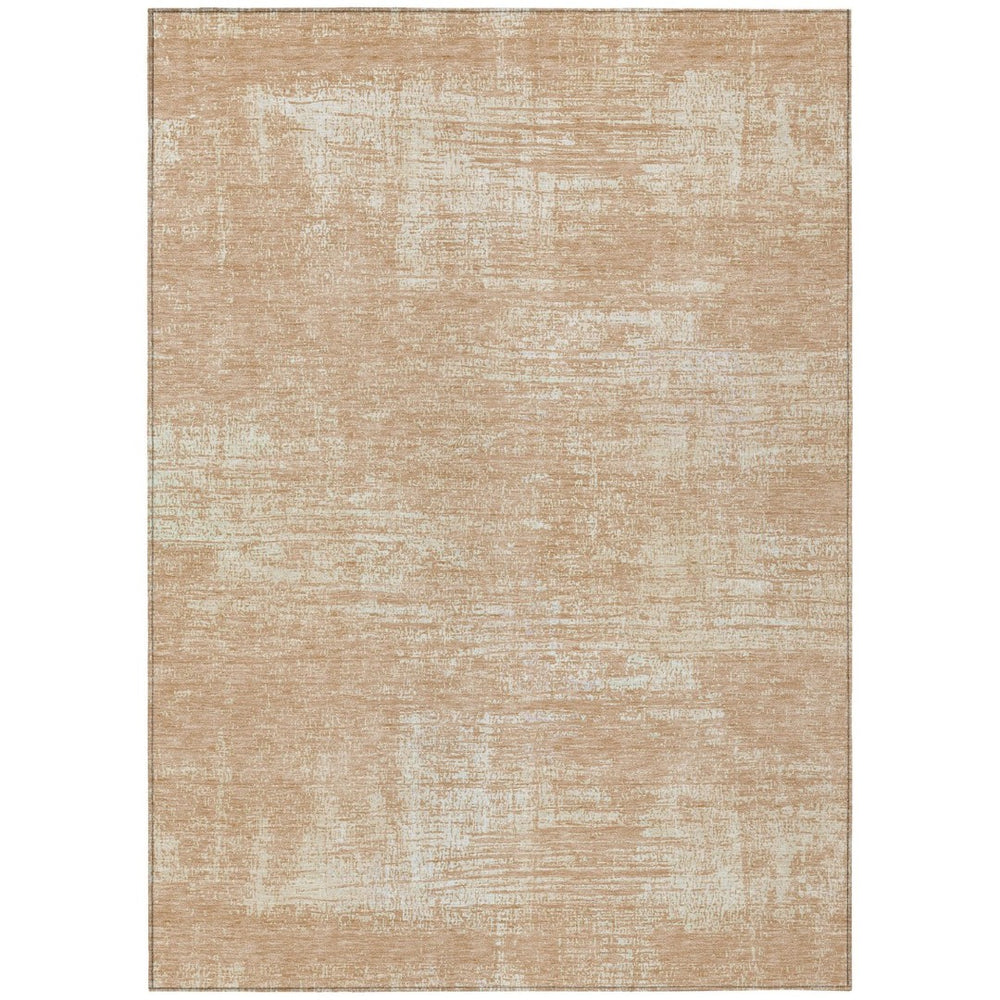 HomeRoots 9' Coral and Salmon Abstract Area Rug - Stylish, Washable Design for Indoor and Outdoor Spaces 9' X 12' 588778