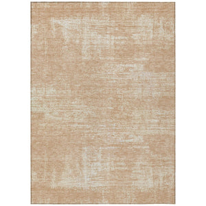 HomeRoots 9' Coral and Salmon Abstract Area Rug - Stylish, Washable Design for Indoor and Outdoor Spaces 9' X 12' 588778