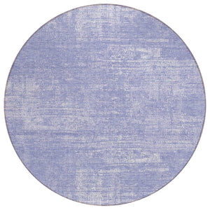 HomeRoots 5' Abstract Lavender and Lilac Area Rug - Washable Polyester for Indoor and Outdoor Use, Durable Design 8' Round 588782