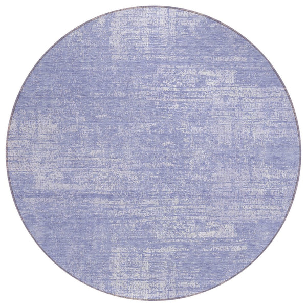 HomeRoots 5' Abstract Lavender and Lilac Area Rug - Washable Polyester for Indoor and Outdoor Use, Durable Design 8' Round 588782