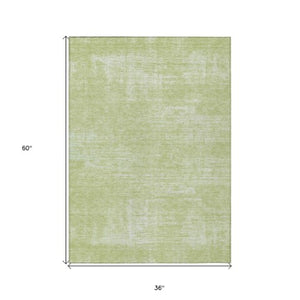 Homeroots 3' Beige Tan And Taupe Abstract Washable Area Rug – Versatile Indoor/Outdoor Decor For Any Space 3' X 5' Polyester 588786