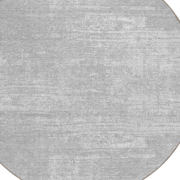 Homeroots 3' Beige Tan And Taupe Abstract Washable Area Rug – Versatile Indoor/Outdoor Decor For Any Space 8' Round Polyester 588794