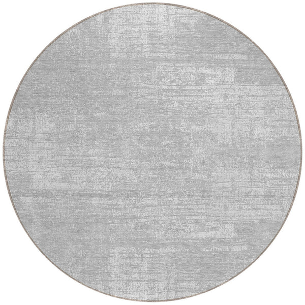 Homeroots 3' Beige Tan And Taupe Abstract Washable Area Rug – Versatile Indoor/Outdoor Decor For Any Space 8' Round Polyester 588794