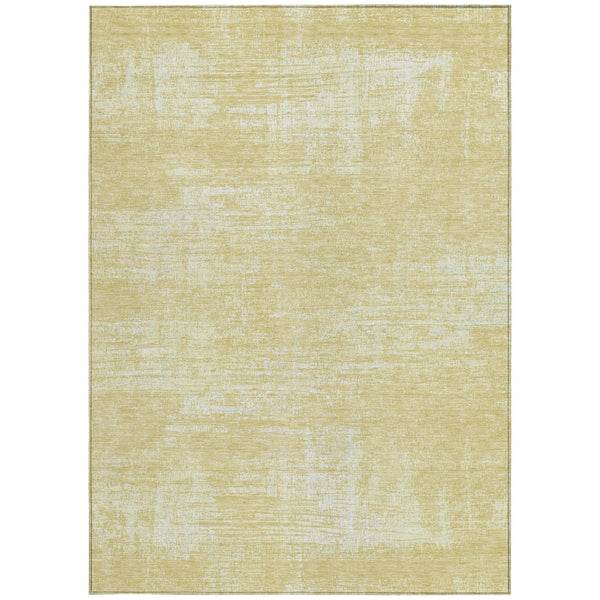 Homeroots 3' Beige Tan And Taupe Abstract Washable Area Rug – Versatile Indoor/Outdoor Decor For Any Space 5' X 8' Polyester 588805