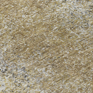 Homeroots 3' Brown Beige And Charcoal Oriental Washable Area Rug For Indoor Or Outdoor Use, Durable Design 8' Round Polyester 588812