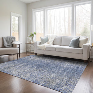 Homeroots 3' Brown Beige And Charcoal Oriental Washable Area Rug For Indoor Or Outdoor Use, Durable Design 5' X 8' Polyester 588817