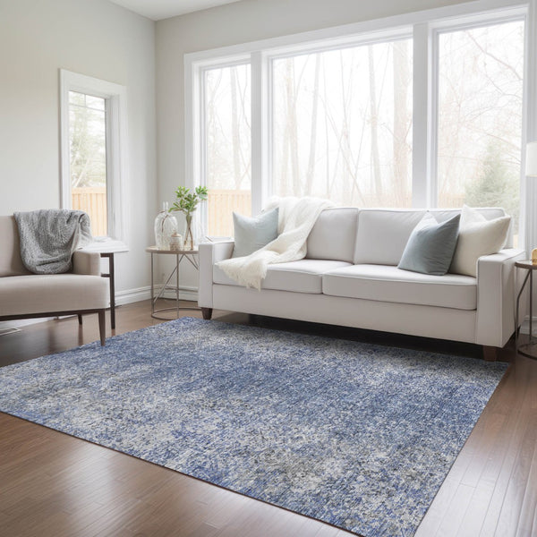 Homeroots 3' Brown Beige And Charcoal Oriental Washable Area Rug For Indoor Or Outdoor Use, Durable Design 5' X 8' Polyester 588817