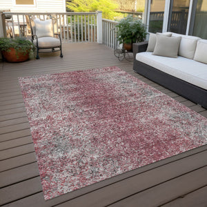 Homeroots 3' Brown Beige And Charcoal Oriental Washable Area Rug For Indoor Or Outdoor Use, Durable Design 3' X 5' Polyester 588828