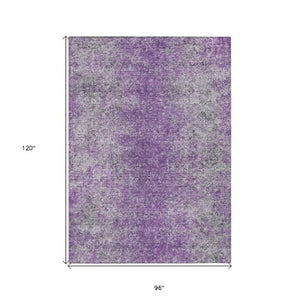 Homeroots 3' Brown Beige And Charcoal Oriental Washable Area Rug For Indoor Or Outdoor Use, Durable Design 8' X 10' Polyester 588837