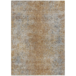 HomeRoots 9' Terra Cotta Oriental Area Rug - Stylish, Durable, and Washable for Indoor & Outdoor Spaces 9' X 12' 588850