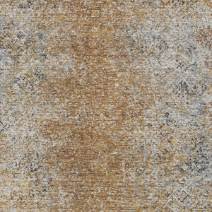 Homeroots 3' Brown Beige And Charcoal Oriental Washable Area Rug For Indoor Or Outdoor Use, Durable Design 10' X 14' Polyester 588851