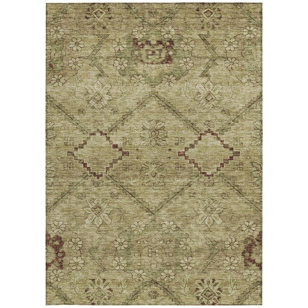 Homeroots 3' Inviting Floral Washable Area Rug For Indoor And Outdoor Spaces – Durable, Stain-resistant Design 3' X 5' Polyester 588882