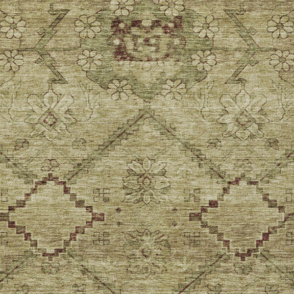 Homeroots 3' Inviting Floral Washable Area Rug For Indoor And Outdoor Spaces – Durable, Stain-resistant Design 3' X 5' Polyester 588882