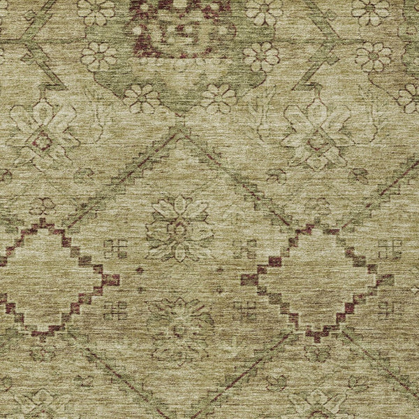 Homeroots 3' Inviting Floral Washable Area Rug For Indoor And Outdoor Spaces – Durable, Stain-resistant Design 5' X 8' Polyester 588883