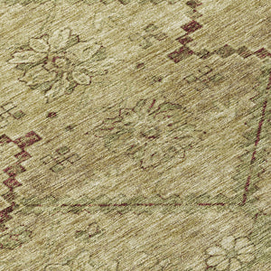 Homeroots 3' Inviting Floral Washable Area Rug For Indoor And Outdoor Spaces – Durable, Stain-resistant Design 8' Round Polyester 588884