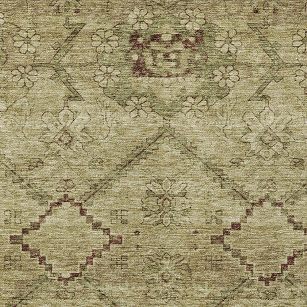 Homeroots 3' Inviting Floral Washable Area Rug For Indoor And Outdoor Spaces – Durable, Stain-resistant Design 8' X 10' Polyester 588885