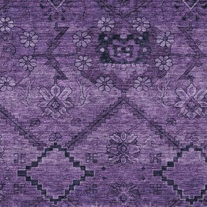 Homeroots 3' Inviting Floral Washable Area Rug For Indoor And Outdoor Spaces – Durable, Stain-resistant Design 5' X 8' Polyester 588889