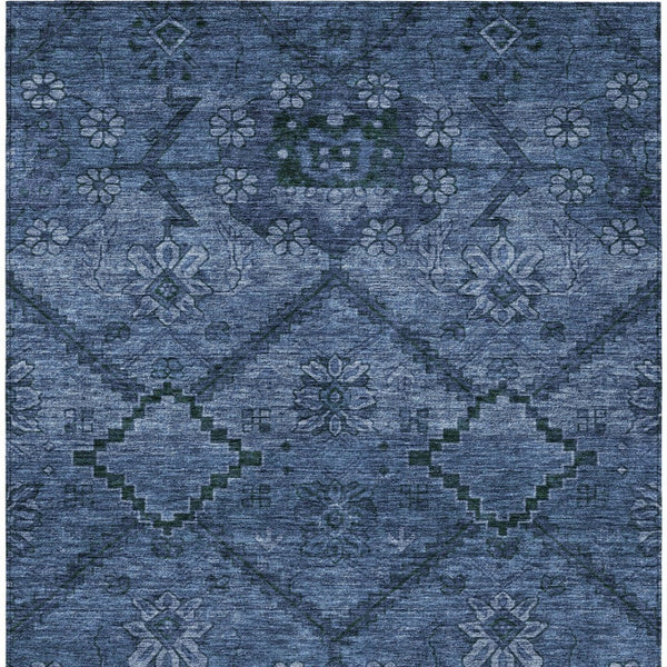 Homeroots 3' Inviting Floral Washable Area Rug For Indoor And Outdoor Spaces – Durable, Stain-resistant Design 5' X 8' Polyester 588895