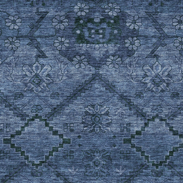 Homeroots 3' Inviting Floral Washable Area Rug For Indoor And Outdoor Spaces – Durable, Stain-resistant Design 8' X 10' Polyester 588897