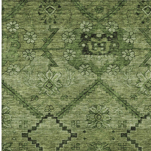 Homeroots 3' Inviting Floral Washable Area Rug For Indoor And Outdoor Spaces – Durable, Stain-resistant Design 8' X 10' Polyester 588903