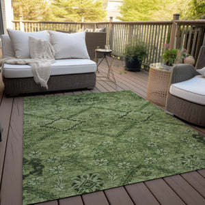 Homeroots 3' Inviting Floral Washable Area Rug For Indoor And Outdoor Spaces – Durable, Stain-resistant Design 9' X 12' Polyester 588904