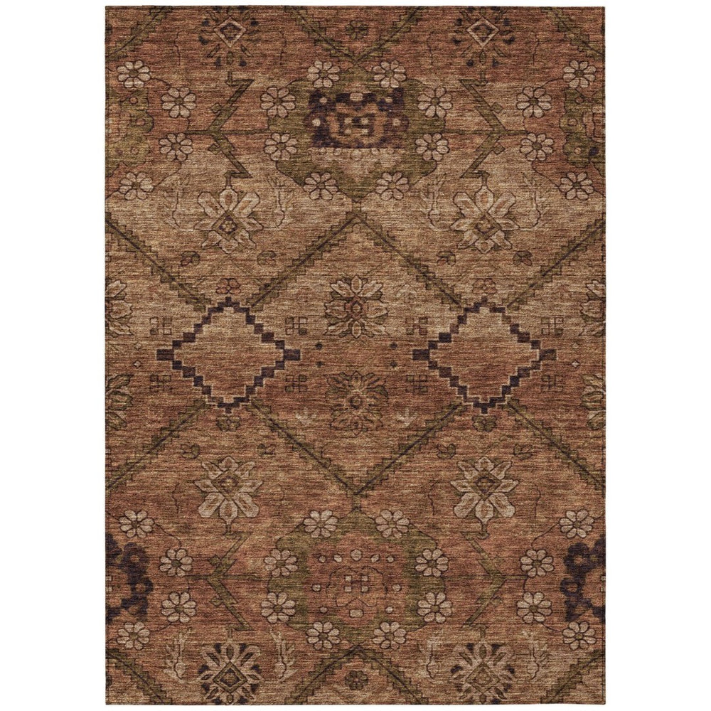 HomeRoots 9' Vibrant Floral Area Rug - Durable, Washable Design for Indoor & Outdoor Spaces, Perfect Style Upgrade 9' X 12' 588910