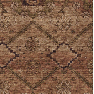 Homeroots 3' Inviting Floral Washable Area Rug For Indoor And Outdoor Spaces – Durable, Stain-resistant Design 9' X 12' Polyester 588910