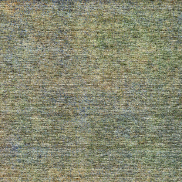 Homeroots 3' Vibrant Green, Gold & Charcoal Abstract Washable Indoor-outdoor Area Rug For Versatile Spaces 3' X 5' Polyester 588918