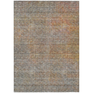 HomeRoots 9' Stylish Gray Charcoal and Orange Abstract Indoor-Outdoor Area Rug for Modern Spaces & Durability 9' X 12' 588928
