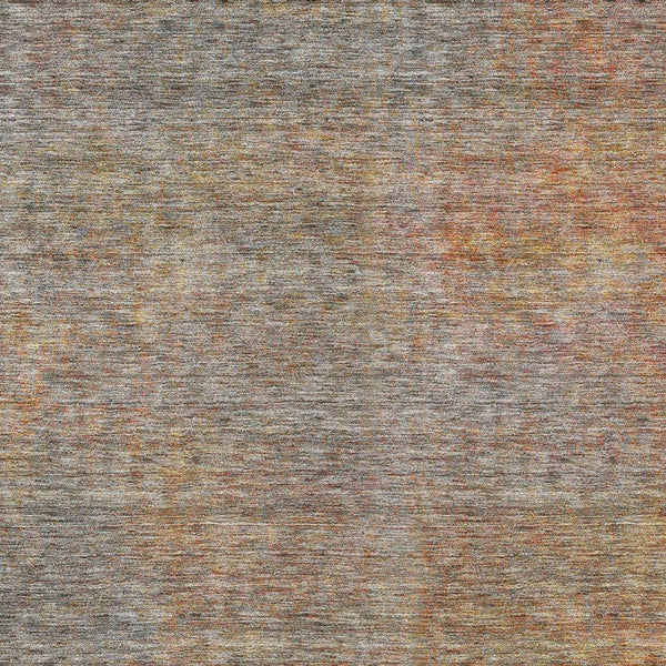 Homeroots 3' Vibrant Green, Gold & Charcoal Abstract Washable Indoor-outdoor Area Rug For Versatile Spaces 10' X 14' Polyester 588929