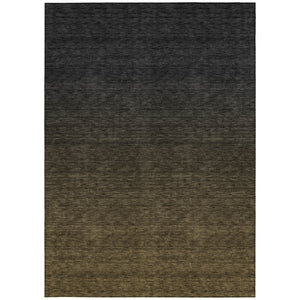 Homeroots 3' Gray And Brown Abstract Washable Area Rug – Durable Indoor Outdoor Design For Any Space 3' X 5' Polyester 588930
