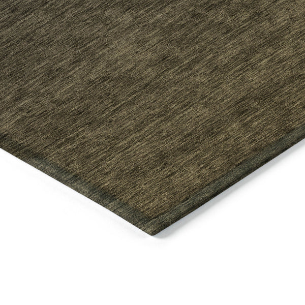 Homeroots 3' Gray And Brown Abstract Washable Area Rug – Durable Indoor Outdoor Design For Any Space 3' X 5' Polyester 588930