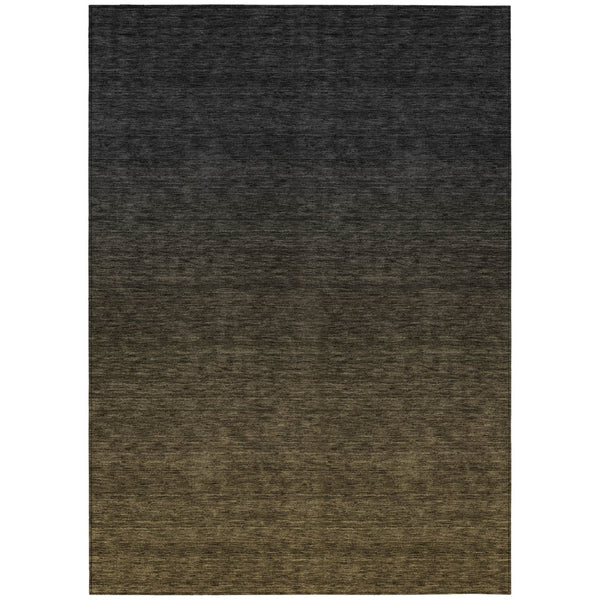 HomeRoots 5' Gray and Brown Abstract Rug - Stylish, Washable, Durable Design for Indoor and Outdoor Spaces 5' X 8' 588931