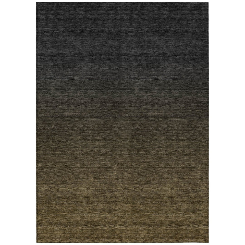HomeRoots 9' Gray and Brown Abstract Area Rug - Durable, Washable Design for Indoor and Outdoor Spaces 9' X 12' 588934