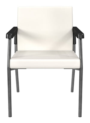 OSP Home Furnishings Bariatric Guest Chair with Reinforced Metal Frame and Plush Pu Padded Seat for Waiting Rooms BC9601-R101