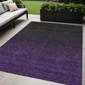 Homeroots 3' Gray And Brown Abstract Washable Area Rug – Durable Indoor Outdoor Design For Any Space 5' X 8' Polyester 588937