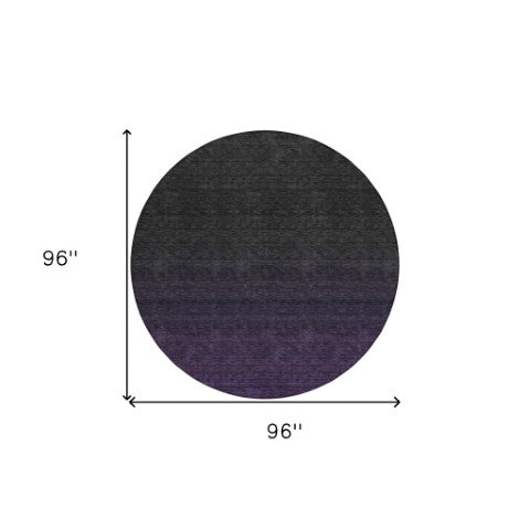 Homeroots 3' Gray And Brown Abstract Washable Area Rug – Durable Indoor Outdoor Design For Any Space 8' Round Polyester 588938