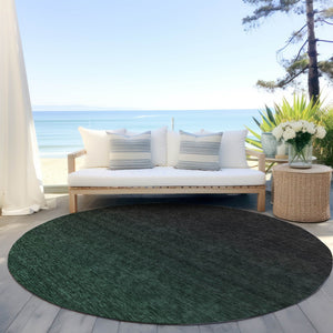 Homeroots 3' Gray And Brown Abstract Washable Area Rug – Durable Indoor Outdoor Design For Any Space 8' Round Polyester 588944