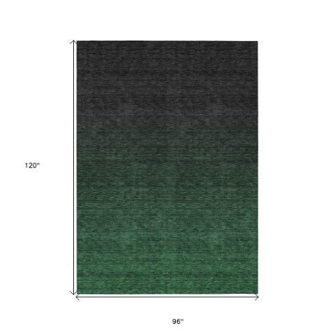 Homeroots 3' Gray And Brown Abstract Washable Area Rug – Durable Indoor Outdoor Design For Any Space 8' X 10' Polyester 588945