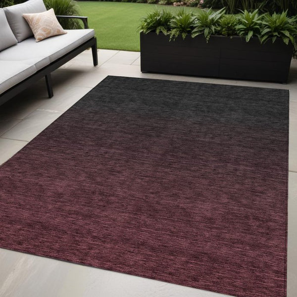Homeroots 3' Gray And Brown Abstract Washable Area Rug – Durable Indoor Outdoor Design For Any Space 5' X 8' Polyester 588949