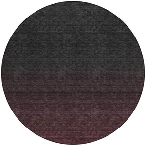 Homeroots 3' Gray And Brown Abstract Washable Area Rug – Durable Indoor Outdoor Design For Any Space 8' Round Polyester 588950