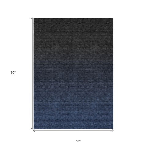 Homeroots 3' Gray And Brown Abstract Washable Area Rug – Durable Indoor Outdoor Design For Any Space 3' X 5' Polyester 588954