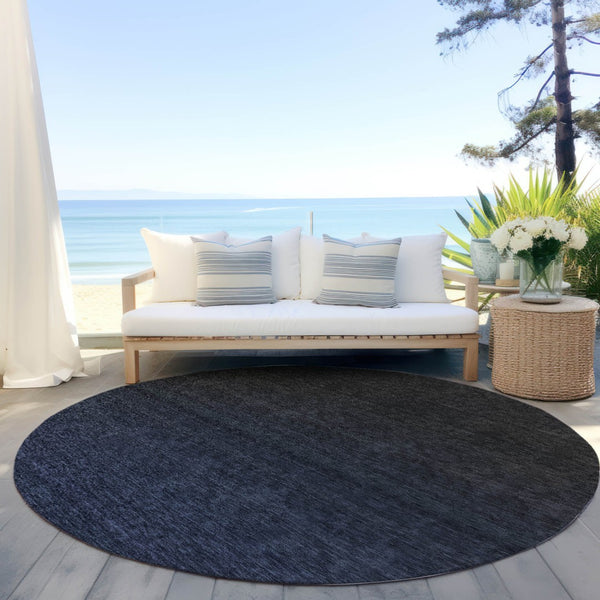 Homeroots 3' Gray And Brown Abstract Washable Area Rug – Durable Indoor Outdoor Design For Any Space 8' Round Polyester 588956