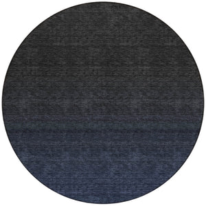 Homeroots 3' Gray And Brown Abstract Washable Area Rug – Durable Indoor Outdoor Design For Any Space 8' Round Polyester 588956