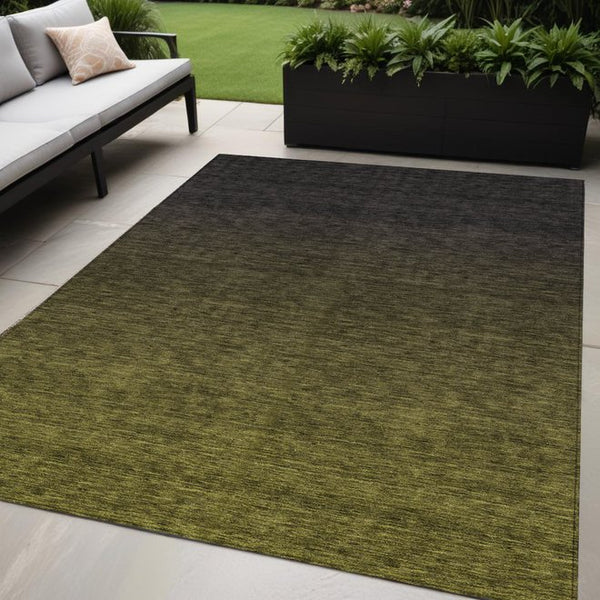 Homeroots 3' Gray And Brown Abstract Washable Area Rug – Durable Indoor Outdoor Design For Any Space 5' X 8' Polyester 588961