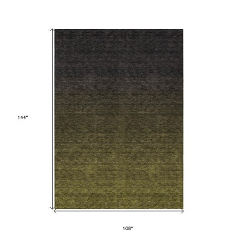 Homeroots 3' Gray And Brown Abstract Washable Area Rug – Durable Indoor Outdoor Design For Any Space 9' X 12' Polyester 588964