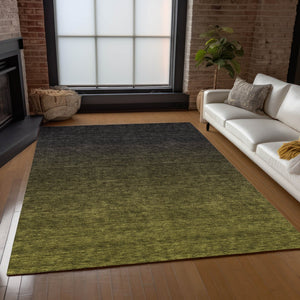 Homeroots 3' Gray And Brown Abstract Washable Area Rug – Durable Indoor Outdoor Design For Any Space 10' X 14' Polyester 588965