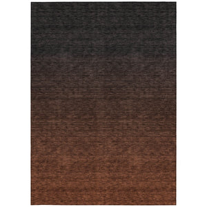Homeroots 3' Gray And Brown Abstract Washable Area Rug – Durable Indoor Outdoor Design For Any Space 3' X 5' Polyester 588966