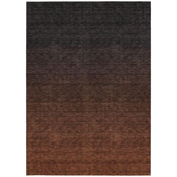 Homeroots 3' Gray And Brown Abstract Washable Area Rug – Durable Indoor Outdoor Design For Any Space 3' X 5' Polyester 588966